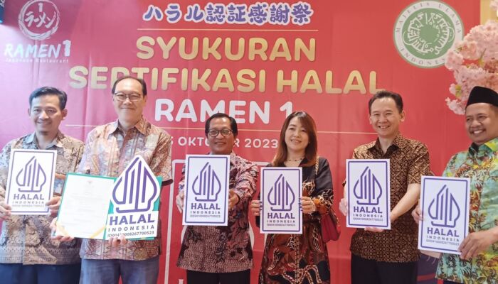 Ramen1 terima sertifikat halal dari MUI