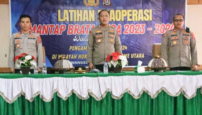 Hadapi Pemilu 2024, Polres Konut Gelar Latpra Operasi Mantap Brata Anoa