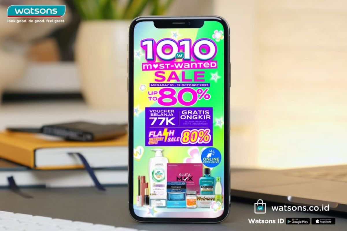 Watsons ramaikan pesta belanja dengan program “10.10 Most Wanted Sale”