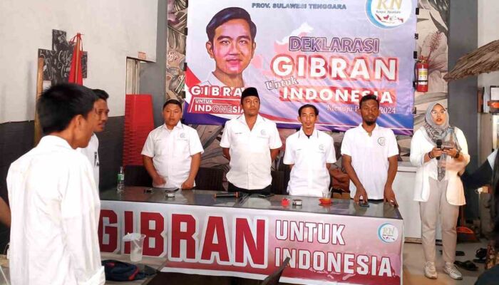 Rampai Nusantara Sultra Deklarasikan Gibran Maju Jadi Cawapres 2024