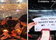 Bikin Netizen Terharu, Pria Ini Lamar Pacarnya Saat Konser Coldplay di GBK