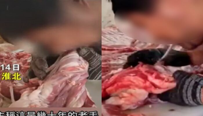 Viral! Bukannya Menggunakan Pisau, Penjual Ini Malah Lepaskan Tulang Daging yang Dijualnya Pakai Mulut