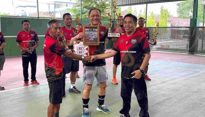 Jos! Pasangan Kapolres Konut Raih Juara I di Kejuaraan Tenis Brigade Champions Anoa 2023