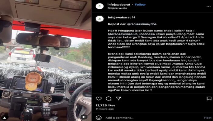 Usai Terlibat Cekcok dengan Sopir Fortuner, Komunitas Avanza Xenia Club Indonesia Langsung Beri Klarifikasi