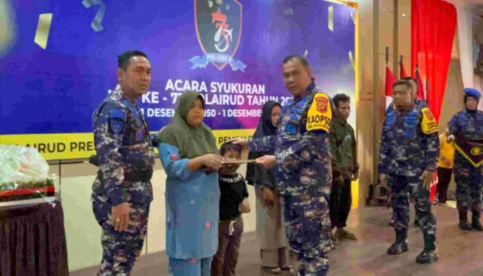 HUT Polairud ke 73, Kapolda Sultra Beri Santunan Keluarga Nelayan Korban Penembakan