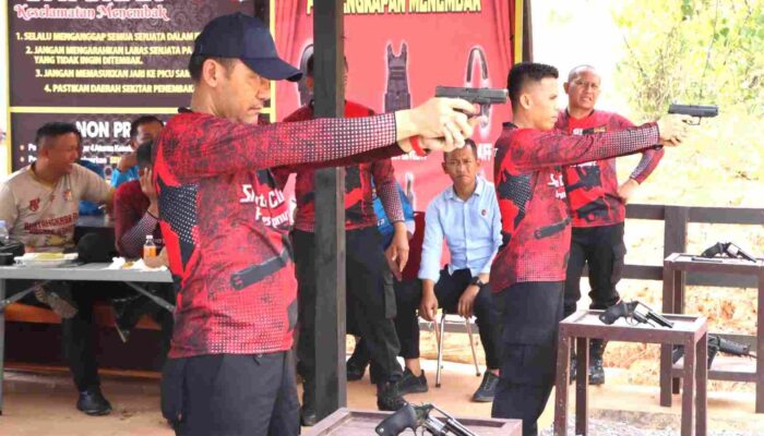 Sambut HUT ke-4, Polres Konut Gelar Kejuaraan Menembak Antar Personel