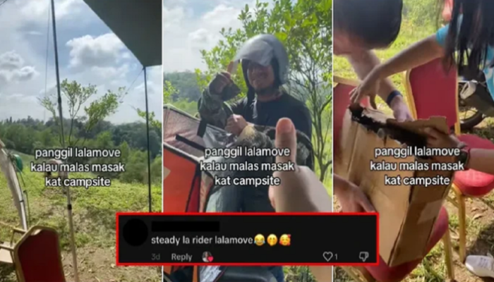 Viral! Pengantar Makanan Ini Nekat Antar Pesanan ke Bumi Perkemahan