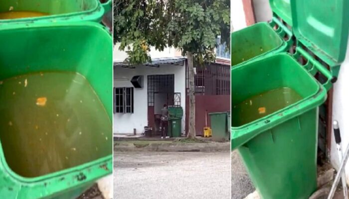 Menjijikkan! Pekerja Kedai Ini Kepergok Cuci Piring di Tempat Sampah