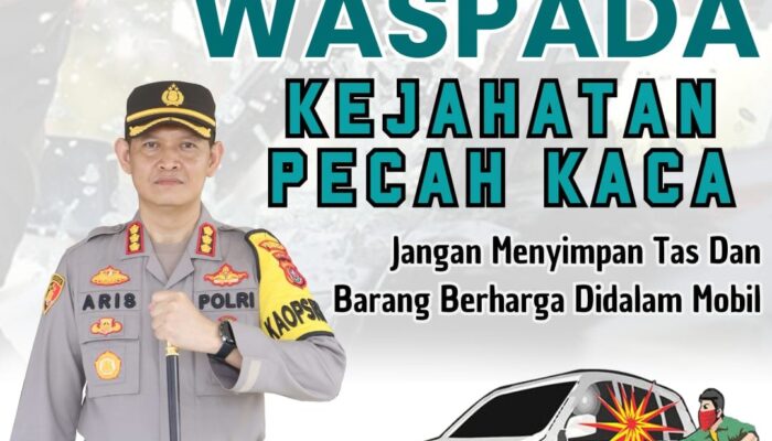 Marak Kasus Pencurian Modus Pecah Kaca, Polresta Kendari Imbau Warga Waspada