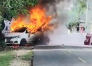 Mobil Wuling Terbakar Usai Isi BBM di SPBU Watubangga Kolaka, 2 Korban Alami Luka Bakar