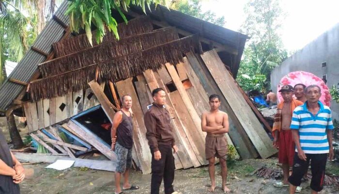 18 Rumah Warga Pada 2 Kecamatan di Konawe Hancur Diterjang Angin Puting Beliung