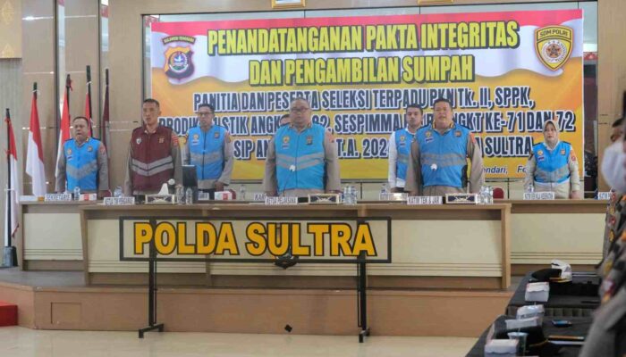 Seleksi Penerimaan SIP, Polda Sultra Komitmen Bersih dan Transparan