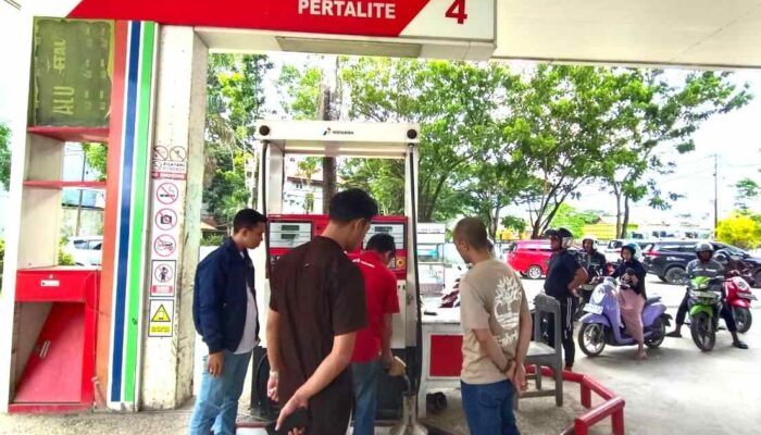 Cegah Kecurangan Penjualan BBM, Ditreskrimsus Polda Sultra Sidak SPBU di Kendari