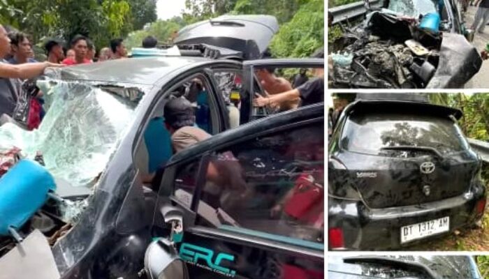 Breaking News! Mobil Bawa 1 Keluarga Tabrakan di Kolut, 1 Korban Polisi Meninggal