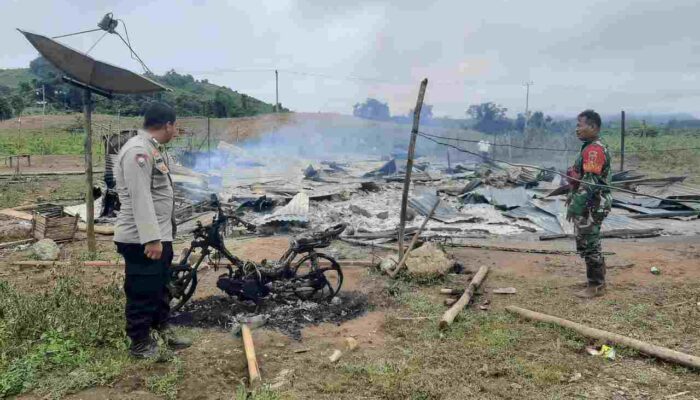 Basecamp Karyawan Perusahaan Sawit PT DJL di Konut Ludes Terbakar