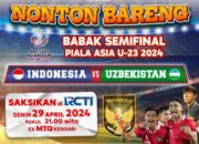 Daftar Lokasi Nobar Semifinal Indonesia vs Uzbekistan AFC 2024 di Kendari