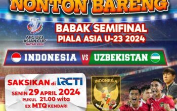 Daftar Lokasi Nobar Semifinal Indonesia vs Uzbekistan AFC 2024 di Kendari