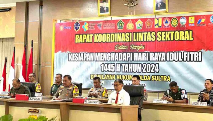 Polda Sultra Gelar Rakor Lintas Sektoral Jelang Idul Fitri 2024, Bahas Pengamanan  Arus Mudik