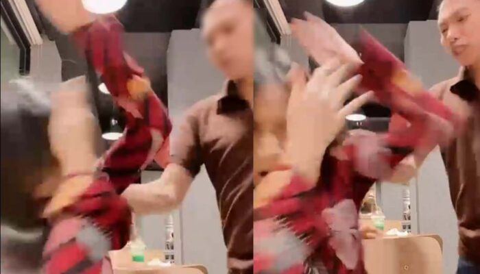Viral Video Aksi Pria Tampar Wanita di KFC Rabam Kendari Gegara Kata Alien