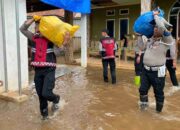 Polres Konut Kerahkan Personel Bantu Warga Korban Banjir