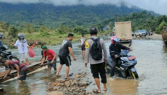 Breaking News! Jalan Penghubung Konut-Morowali Kembali Terendam Banjir