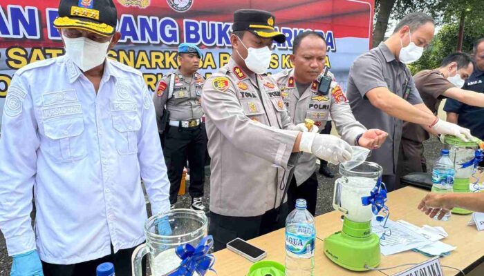 Polres Kolaka Musnahkan 2,8 Kg Sabu Hasil Tangkapan Selama Periode 2024