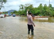 Banjir Berangsur Surut, Jalan Penghubung Konut-Morowali Mulai Bisa Dilalui Mobil Dan Truk