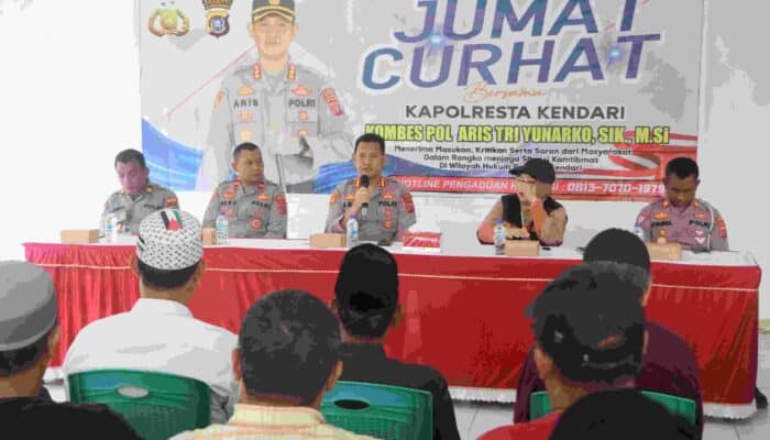 Jumat Curhat Polresta Kendari, Warga Keluhkan Maraknya Kasus Pencurian