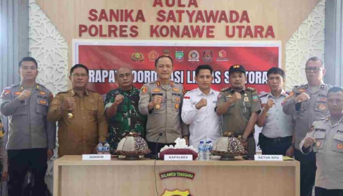 Polres Konut Gelar Rakor Lintas Sektoral Bahas Kesiapan Pengamanan Pilkada 2024