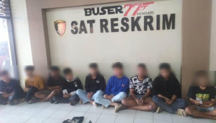 Tawuran Remaja di Jalan TPU Punggolaka Kendari, 3 Korban Luka-luka