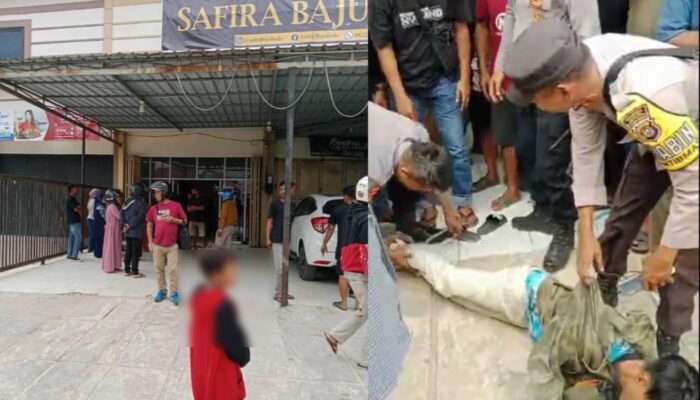 Heboh! Pria Misterius Mengamuk Bawa Sajam di Toko Butik Poasia