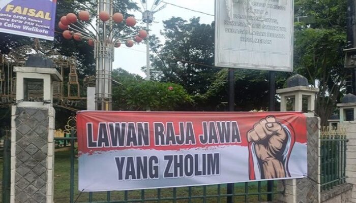 Spanduk ‘Lawan Raja Jawa yang Zholim’ Mulai Muncul di Medan