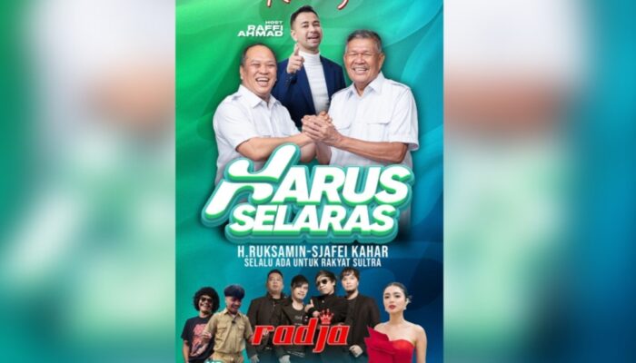 Besok! Ruksamin-Sjafei Hadirkan Radja Band hingga Raffi Ahmad Hibur Warga Kolaka