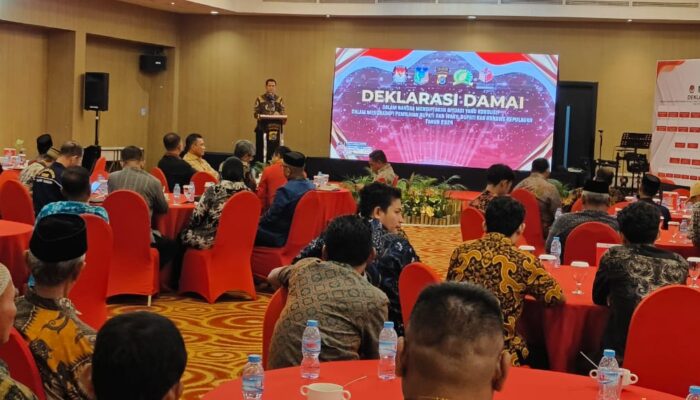 Polresta Kendari Gelar Deklarasi Damai Jelang Pilkada Konkep 2024