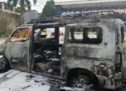 Diduga Korsleting Listrik, Satu Unit Ambulans Hangus Terbakar di Rest Area Tol Jagorawi