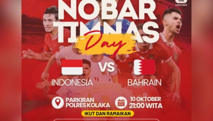 Malam Ini, Polres Kolaka Gelar Nobar Piala Dunia Timnas Indonesia vs Bahrain