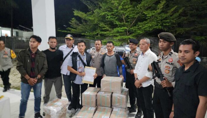 Polres Buteng Kawal Ketat Pengiriman Surat Suara Pilkada 2024 ke Gudang Logistik KPU