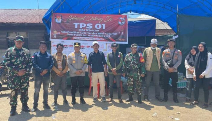 Pastikan Pemungutan Suara Kondusif, Kapolda Sultra Turun Langsung Tinjau TPS  Terjauh di Wawonii