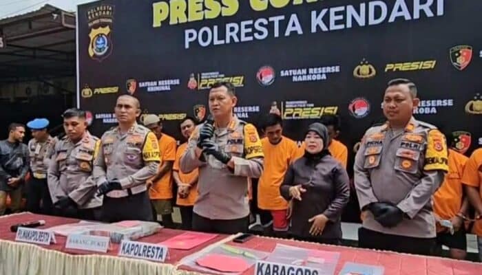 Komitmen Wujudkan Kota Kendari Aman, Satu Persatu Pelaku Kejahatan Diringkus Polisi