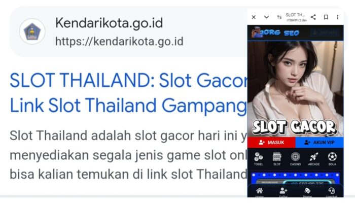 Website Resmi Pemkot Kendari Dihack Situs Slot Judi Online