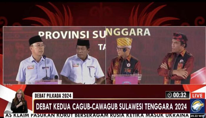 Adu Gagasan Debat Cagub  Sultra, ASR-Hugua Dorong Pemerataan Kesejahteraan