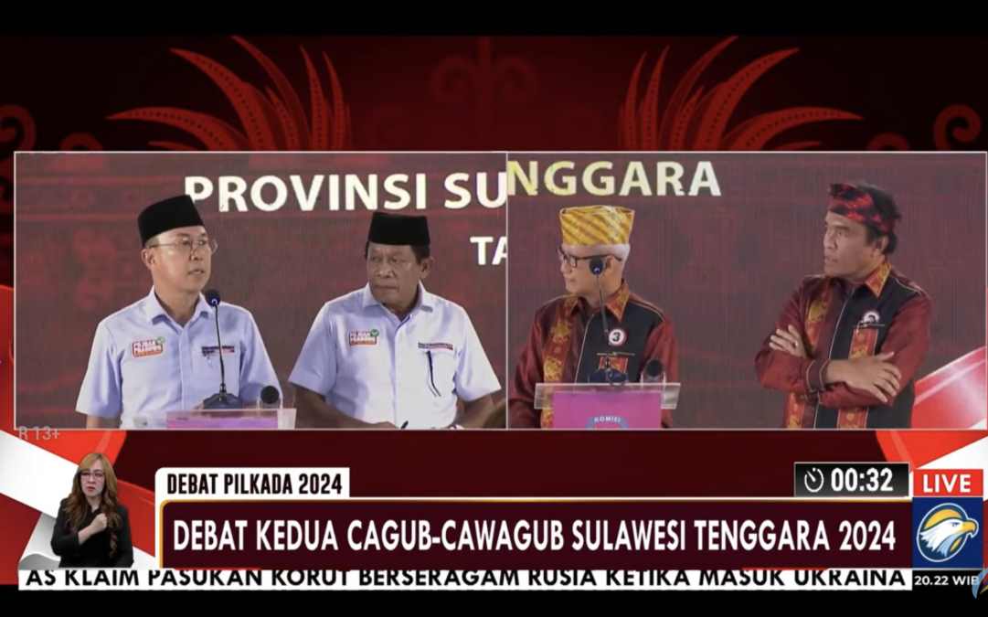 Adu Gagasan Debat Cagub Sultra, ASR-Hugua Dorong Pemerataan Kesejahteraan