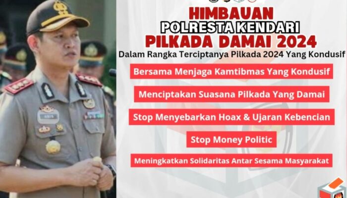 Jaga Kondusifitas Pilkada, Kapolresta Kendari: Stop Sebar Ujaran Kebencian