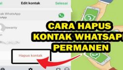 Cara Menghapus Kontak di WhatsApp