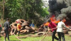 Kebakaran Pabrik Ban Bekas