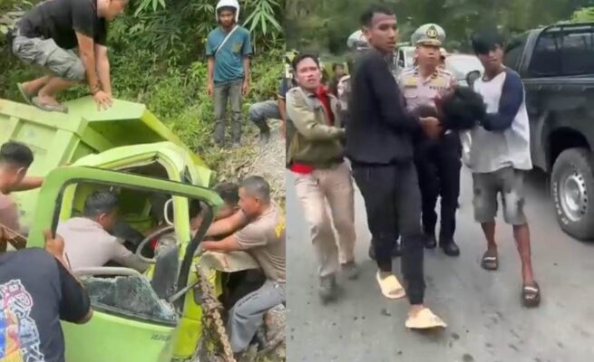 Truk Terjun ke Jurang