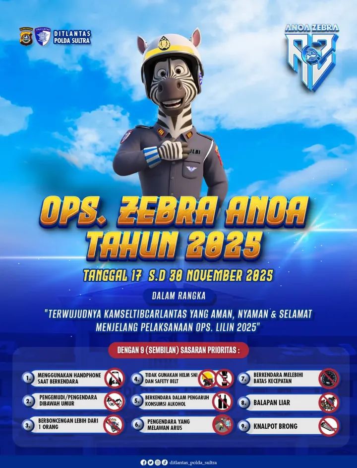 Operasi Zebra Anoa 2025